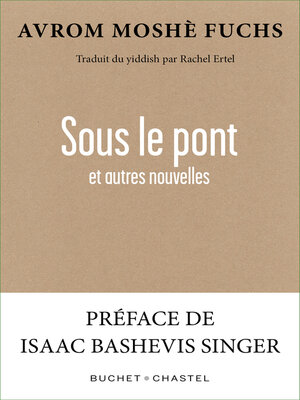 cover image of Sous le pont et autres nouvelles